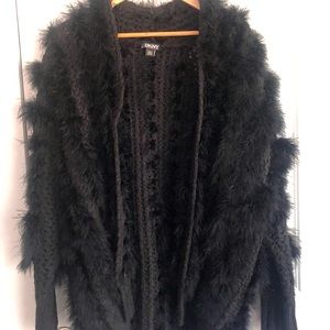 Oversized feather jacket